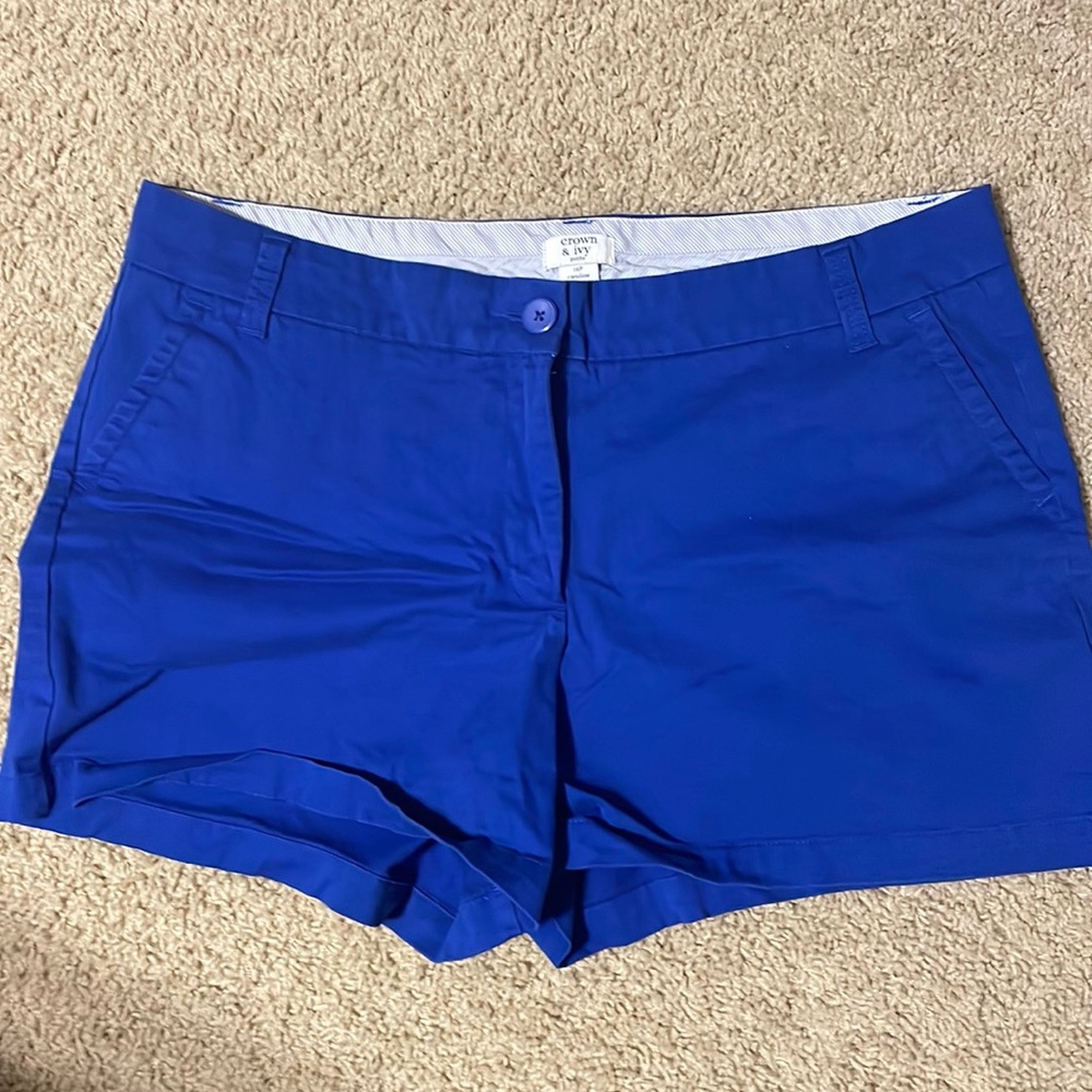 Crown & ivy royal blue shorts